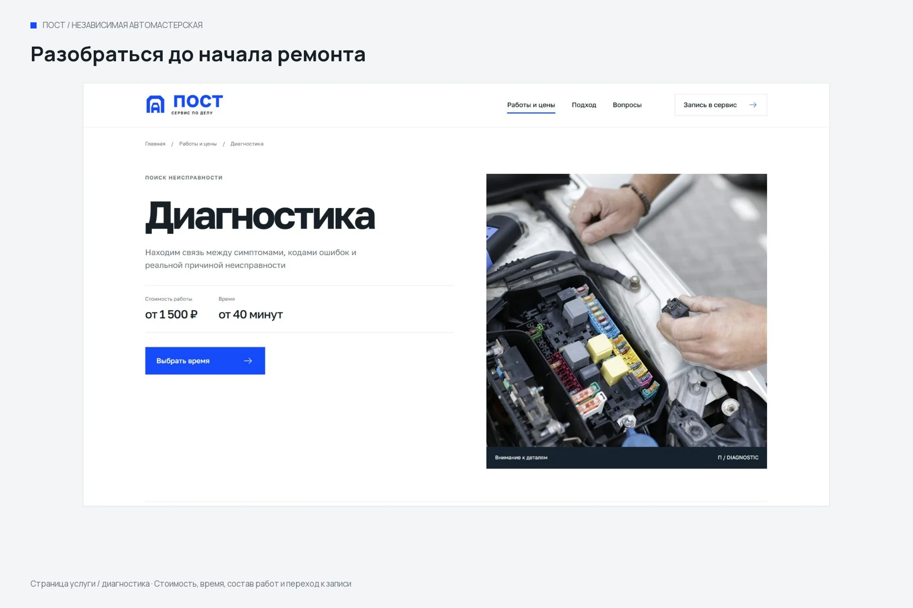 Пост: Страница услуги